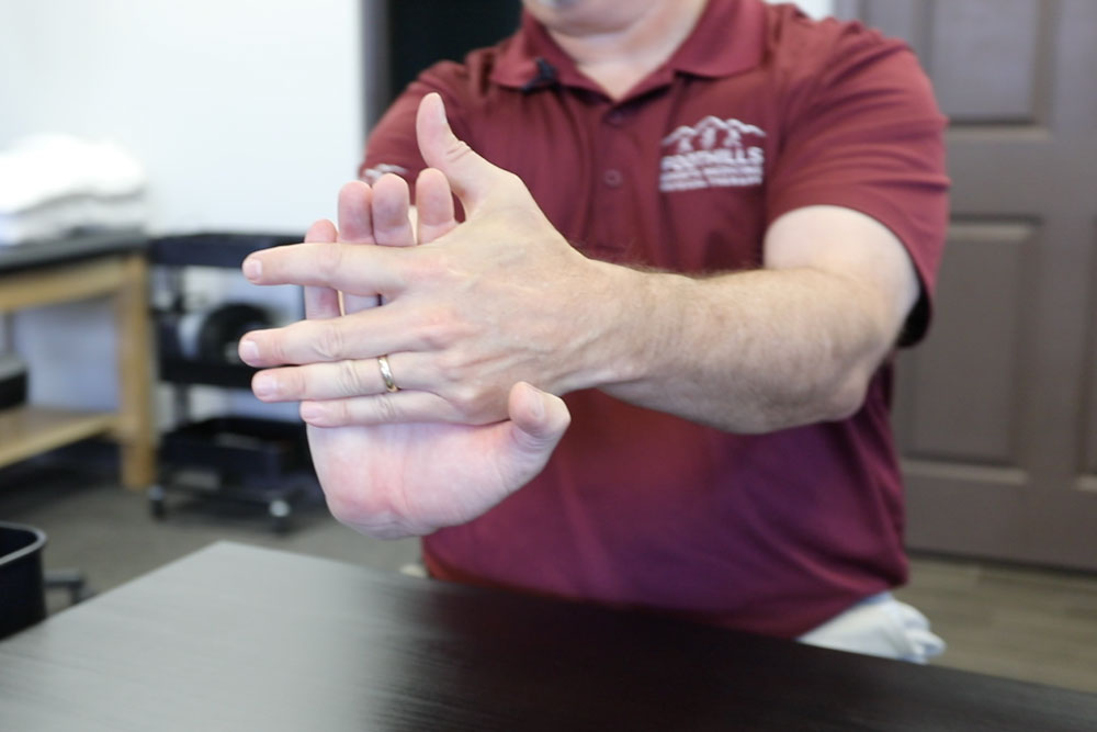 Wrist Extension exercise with palm facing up