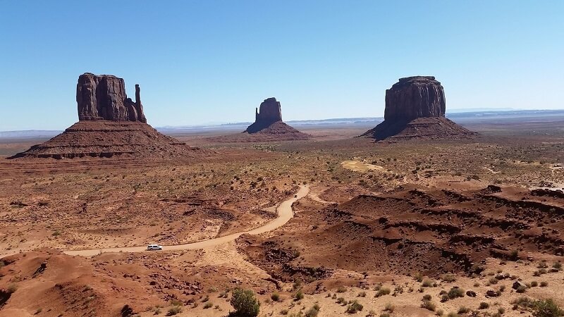 Photo of a trail in Monument Valley Arizona.