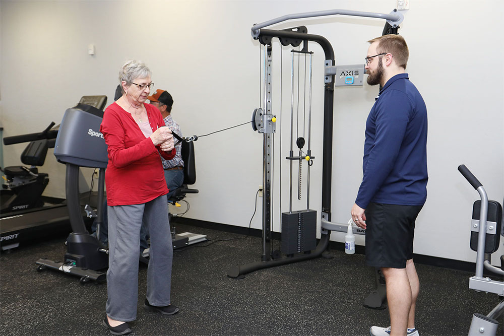 One benefit of choosing physical therapy first is improving strength.