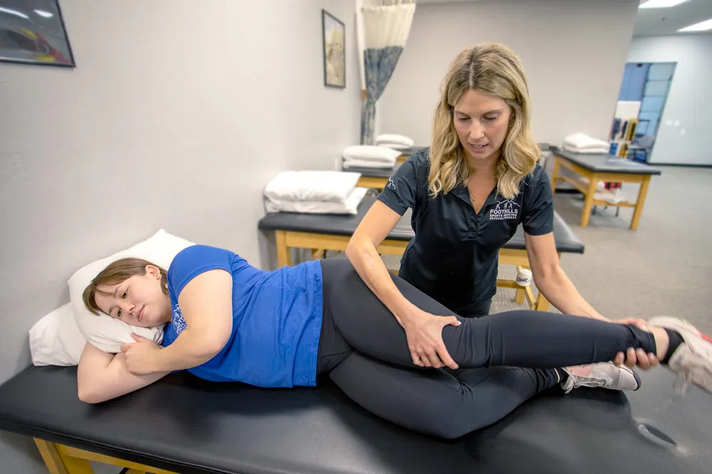 PT testing resistance strength of knee