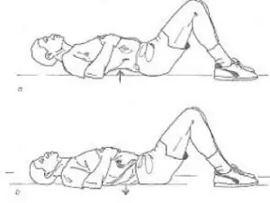 Posterior pelvic tilts